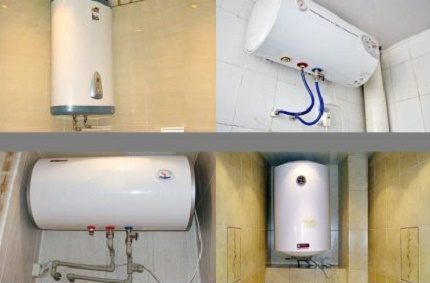 Conexión de acumuladores de agua.