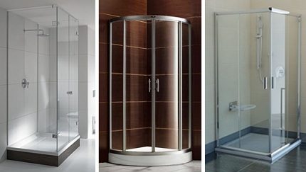 Standart formlarda duş kabinleri