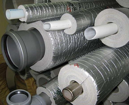Factory pipe insulation