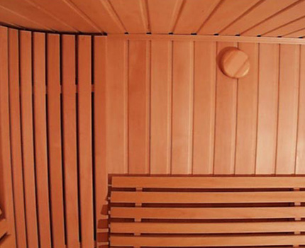 Properly ventilated sauna