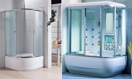 Kabiny prysznicowe w standardowym wykonaniu