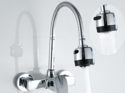 Design of wall mounted faucets