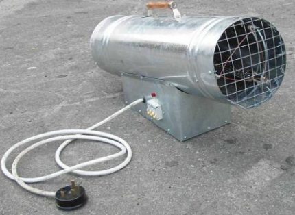 Parrilla calefactora de ventilador