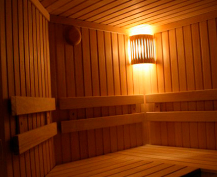 Sauna en el edificio residencial