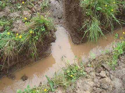 Outdoor site drainage
