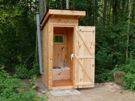 Wooden toilet