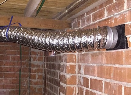 Mechanical system ventilation duct