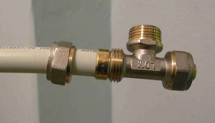 Metal-plastic pipe for plumbing installation