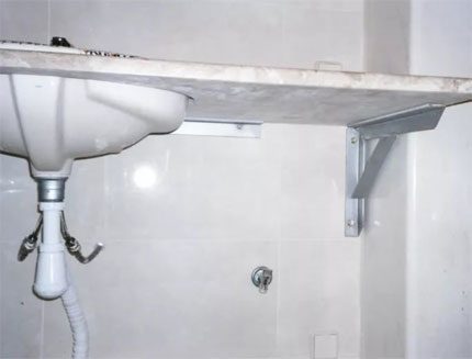 Countertop sink diagram