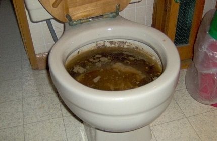Užkimštas tualetas