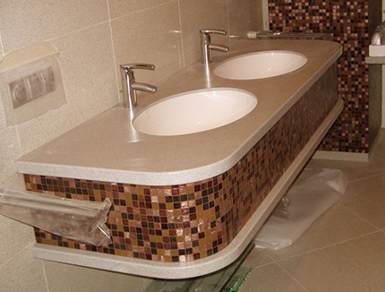 Double integrated sink