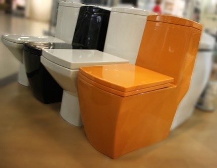 Monolithic toilet model