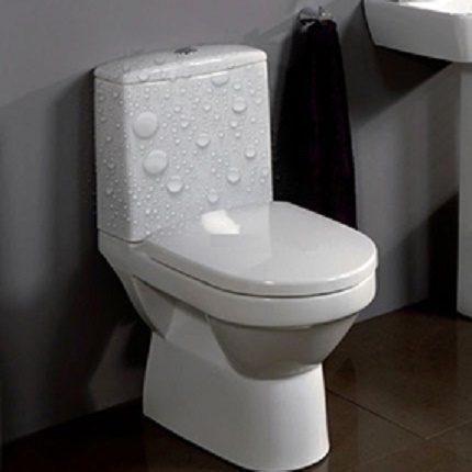 Condensation sur la cuvette des toilettes