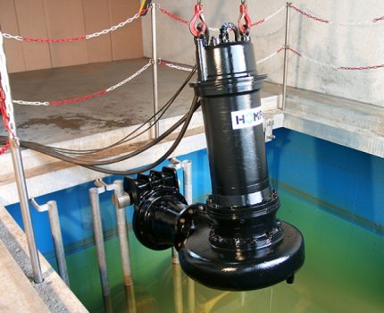 Installation de pompe submersible