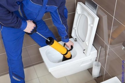 Piston pour nettoyer les toilettes