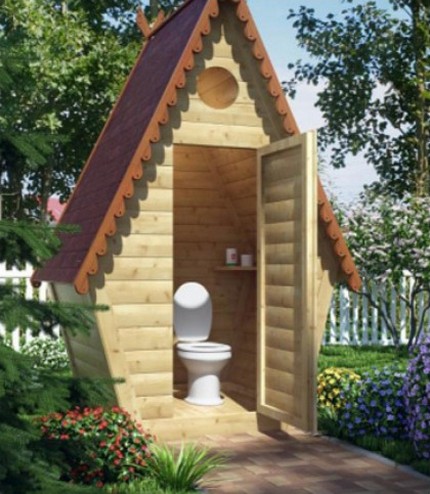 Rustic toilet