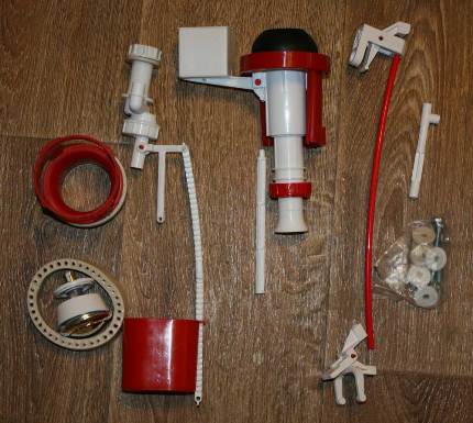 Valve kit with side outlet