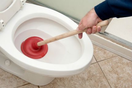 Plunger to eliminate blockages