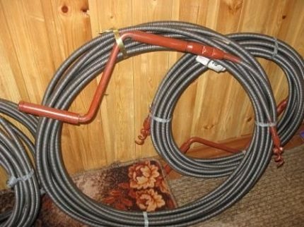 Cable rolled up