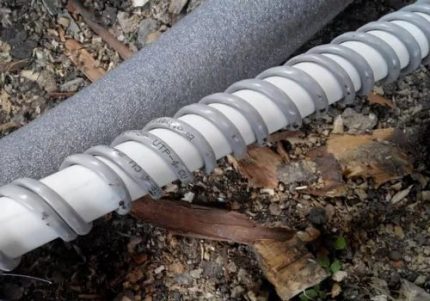 Cable calefactor en espiral