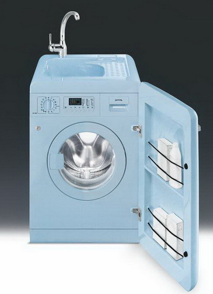 Монтиране на мивката над пералнята