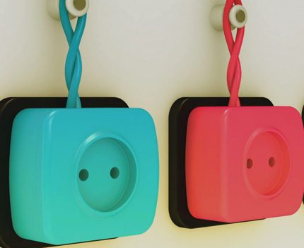 Choosing a suitable outlet model in color and shape