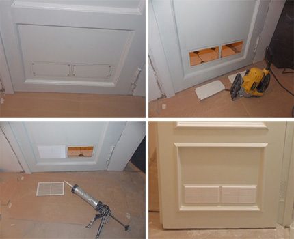Durvju ventilācijas process