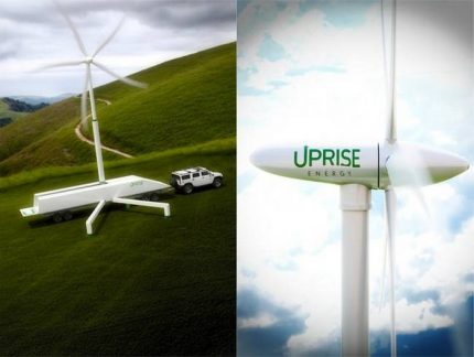 „Uprise“ mobilioji vėjo turbina