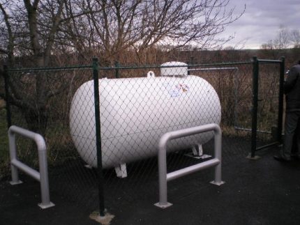 Ground gas tank