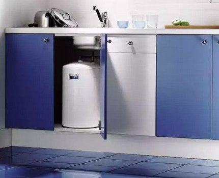 Electric boiler in the kitchen