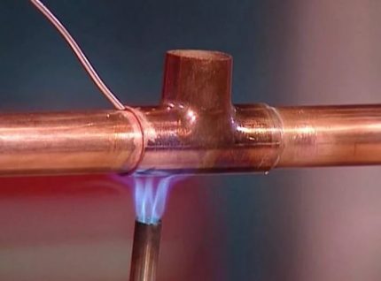 Solder for brazing copper pipes