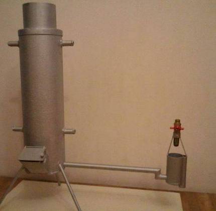 Development furnace with a gas cylinder body