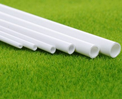 Plastic pipes of different diameters