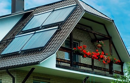Colector solar de techo
