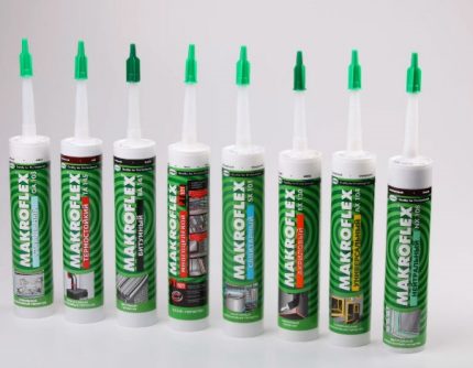 Different types of sealants