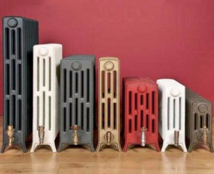Multi-column cast-iron radiators