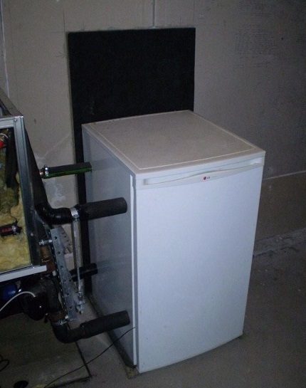 Homemade heat pump from the refrigerator