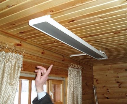 Calentador de techo por infrarrojos