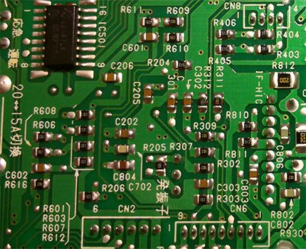 A fragment of the air conditioning control board