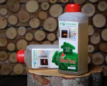 Fuel for eco-fires in bottles