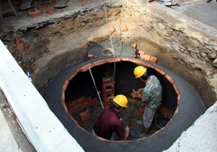Pit for biogas plant