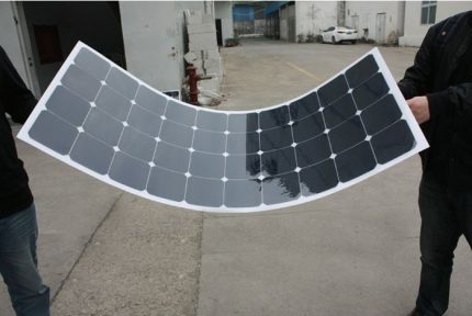 Panell solar flexible