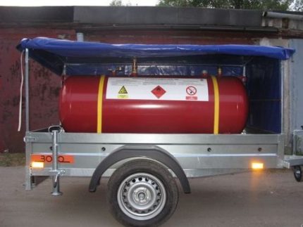 Mobile gas tank