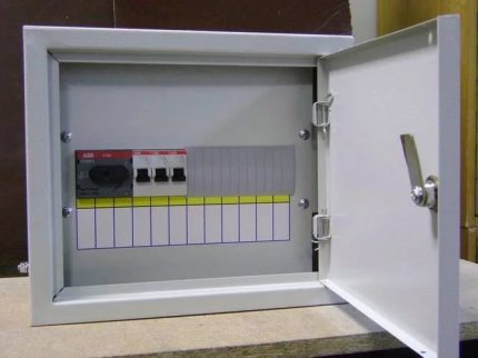 Elektrisk panel för hemmet