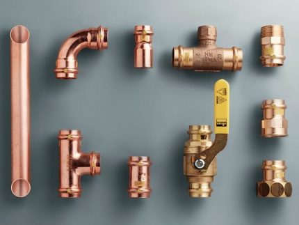 Fittings for gas pipes