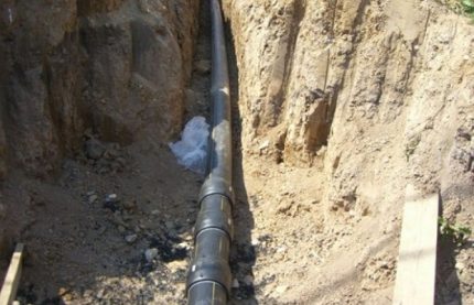 خط أنابيب الغاز تحت الأرض