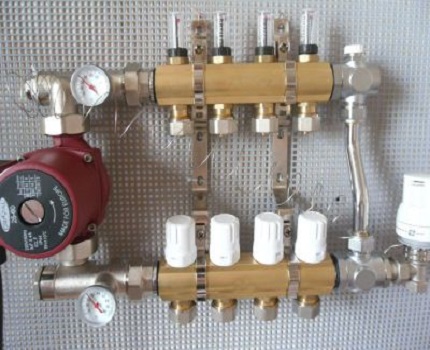 Pumping device in the system