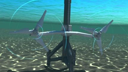 Underwater windmills