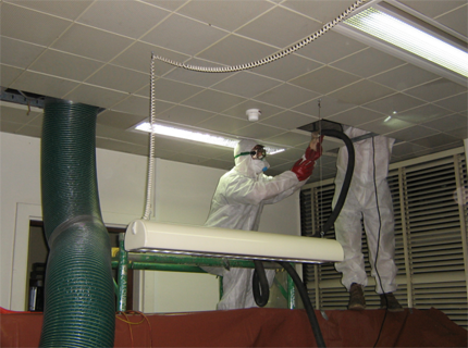 Reparació del sistema de ventilació per part d’especialistes