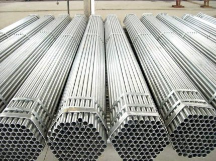 Steel gas pipes